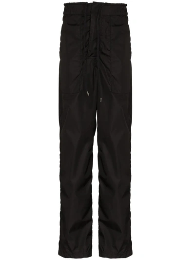 Ambush Logo-patch Straight-leg Track Pants In Black