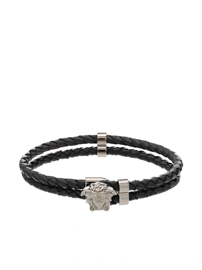 VERSACE LA MEDUSA LEATHER BRACELET