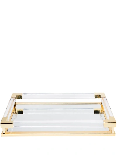 Jonathan Adler Jacques Rectangular Tray In Gold