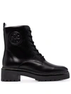 Tory Burch Miller Lug-sole Boots In 黑色