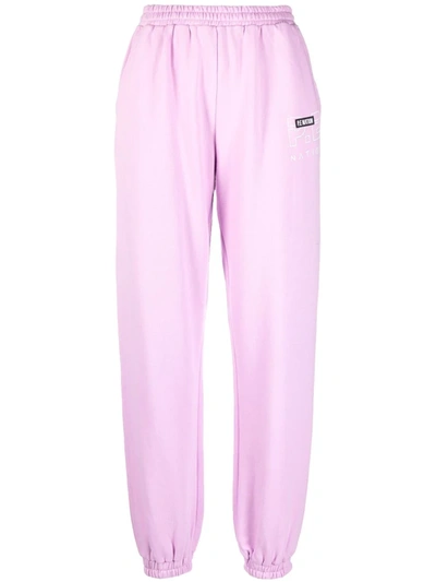 P.e Nation Logo-patch Track Pants In 紫色
