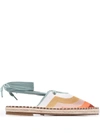 Zimmermann Chisel Toe Espadrille Slipper In 橘色
