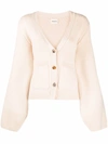 Khaite The Scarlet Cashmere Cardigan In 中性色