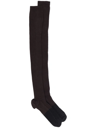 Baserange Knee-length Socks In 褐色