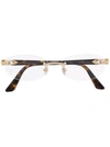 CARTIER FRAMELESS ROUNDED GLASSES