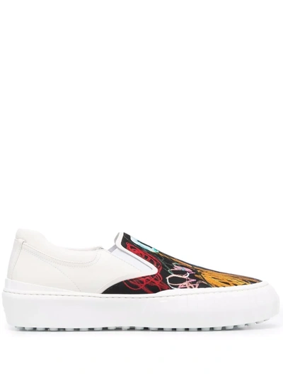 Fendi X Noel Fielding Abstract Logo-print Sneakers In Multicolore