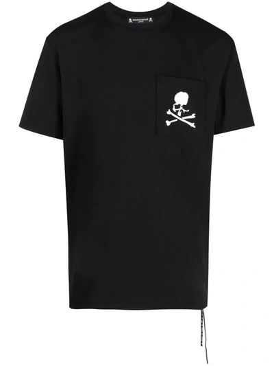 Mastermind Japan Skull And Crossbones-print T-shirt In Black