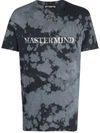 Mastermind Japan Bleached-effect Cotton T-shirt In 蓝色