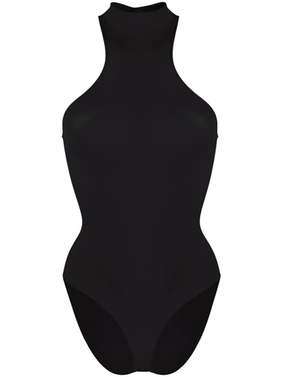 Adamo High-neck Shape Wear Bodysuit In Black