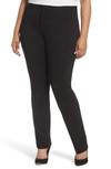 Nydj Sheri High Waist Slim Straight Jeans In Black