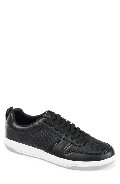 Vance Co. Ryden Perforated Vegan Sneakers In Black