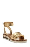 Vince Camuto Mellienda Wedge Sandal In Gold