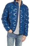 Noize Quilted Puffer Jacket In Pilot