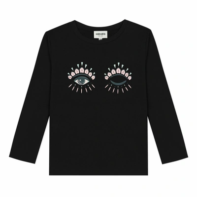 Kenzo Kids' T-shirt With Print In Black