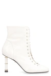 ALEVÌ LOVE LACE-UP ANKLE BOOTS,L22W7004Q0561107 IVORY