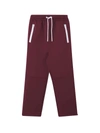 BURBERRY BURGUNDY SPORT PANTS,8040895 A1308