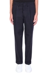 MAURO GRIFONI PANTS IN BLUE COTTON,GL140008-27582