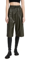 3.1 Phillip Lim Vegan Leather Drawstring Culottes