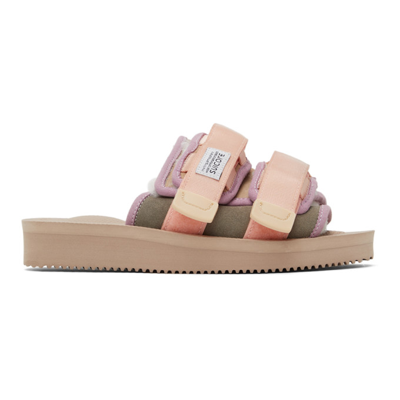 Suicoke Moto Mab Touch-strap Sandals In Neutrals