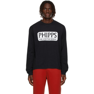 Phipps Logo-print Organic Cotton Sweatshirt In Navy Gd