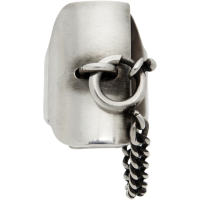 【関税込み】Ann Demeulemeester シルバー Martine Lock リング Ann Demeulemeester: シルバー Martine Lock リング | SSENSE 日本