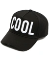 Dsquared2 Slogan-embroidered Baseball Cap In Black