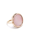 GINETTE NY 18KT ROSE GOLD MINI EVER MOTHER-OF-PEARL RING