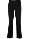 P.A.R.O.S.H CROPPED FLARED TROUSERS