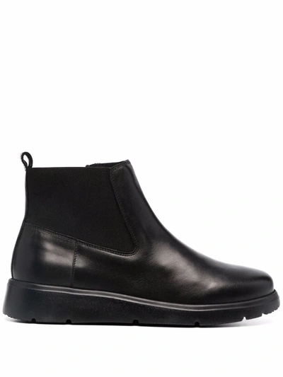 Geox Zip Ankle Boots In Schwarz