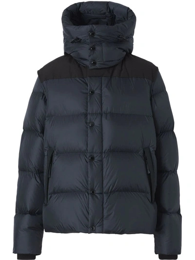 Burberry Convertible Padded Jacket In Blau