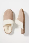 Sorel Nakiska Ii Faux Shearling Lined Slide Slipper In Beige