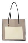Marc Jacobs Grind Colorblock Leather Tote Bag In Loam Soil Multi