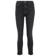 Agolde Nico High Rise Slim Fit Jeans In Grey
