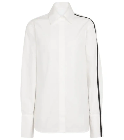 Peter Do Peter Oversized Striped Cotton-poplin Shirt In White