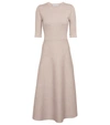 Gabriela Hearst Womens Ivory Seymore Wool, Cashmere And Silk-blend Midi Dress M