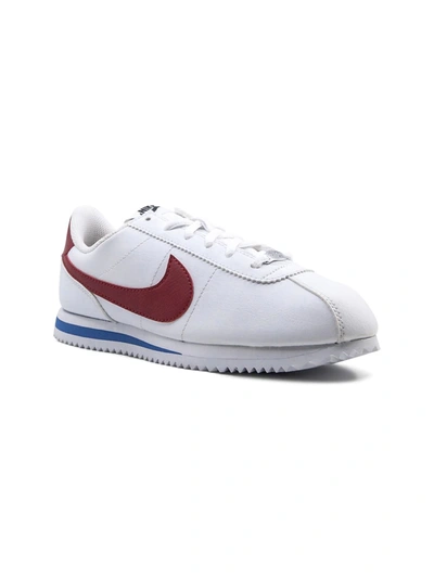Nike Kids' Cortez Basic Low-top Sneakers In White