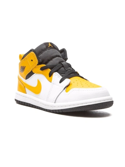 Jordan 1 Mid-top Sneakers In Yellow