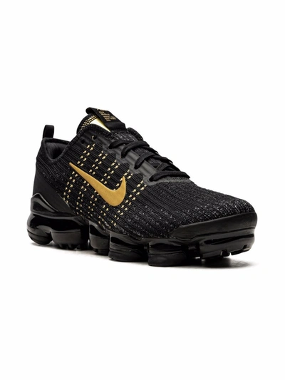 Nike Kids' Air Vapormax Flyknit 3 Sneakers In 黑色