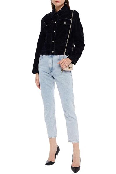 Dolce & Gabbana Cotton-blend Velvet Jacket In Black