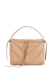 Hugo Boss Faux Leather Tote Bag With Chevron Quilting In Light Brown
