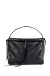 HUGO BOSS FAUX LEATHER TOTE BAG WITH CHEVRON QUILTING