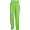 GANNI SOFTWARE ISOLI GREEN COTTON SWEATPANTS,4138256