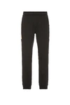 Burberry Milo Cotton-blend Jersey Track Pants In Black