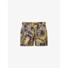 ORLEBAR BROWN MENS BRIGHT GOLD NAVY SETTER LEAF-PRINT MID-RISE SHELL SWIMMING SHORTS 36