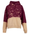 La Detresse The King Tie-dye Cotton Hoodie In Red