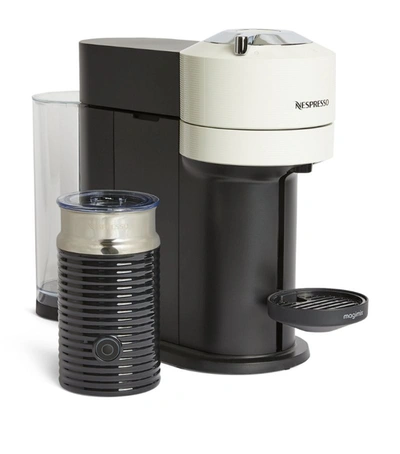 Nespresso Vertuo Next Coffee Machine With Aeroccino3 Milk Frother In White