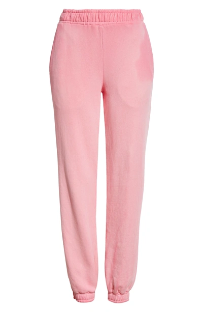 Cotton Citizen Brooklyn Tie Dye Sweatpants In Hot Pink Mix