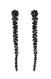 Simone Rocha Bead-emellished Drop Earrings In Black