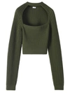 LOEWE CUT OUT CROPPED SWEATER