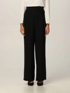 EMPORIO ARMANI TROUSERS IN CREPE WITH SHOULDER STRAP,C32951002